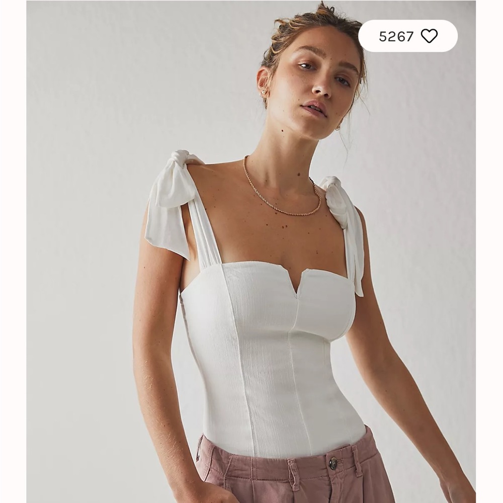 Free people dove gray body suit